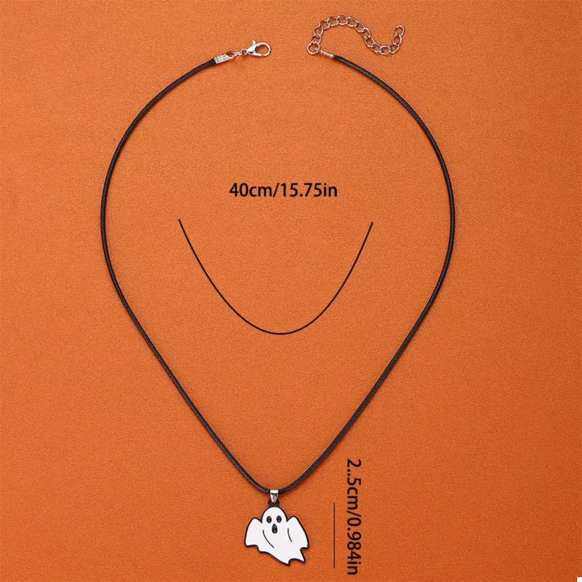 Halloween Ghost Pendant Necklace - Trendsi - Flyclothing LLC