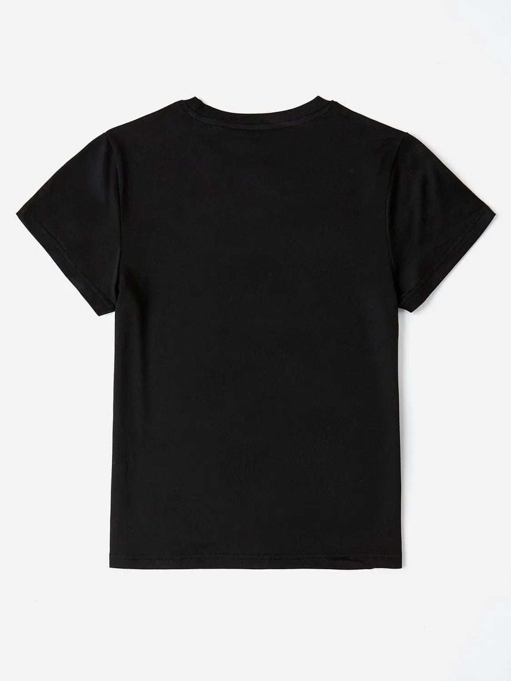 Graphic Round Neck Short Sleeve T-Shirt - Trendsi - Flyclothing LLC