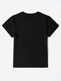 Graphic Round Neck Short Sleeve T-Shirt - Trendsi - Flyclothing LLC