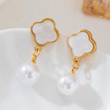 Bestselling Cross-border Light Luxury Niche Shell Drop Earrings, Unique Vintage High-end Ocean Style Women Earrings - My Store - Flyclothing LLC