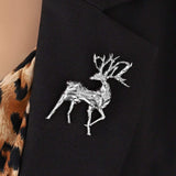 Alloy Reindeer Brooch - Trendsi - Flyclothing LLC