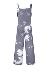 Pocketed Tie-Dye Wide Strap Overalls - Trendsi - Flyclothing LLC