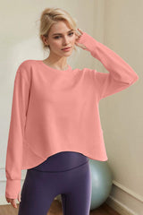 Basic Bae Air Scuba Round Neck Long Sleeve Sweatshirt - Trendsi - Flyclothing LLC