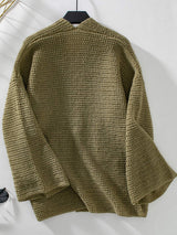 Open Front Long Sleeve Cardigan - Trendsi - Flyclothing LLC