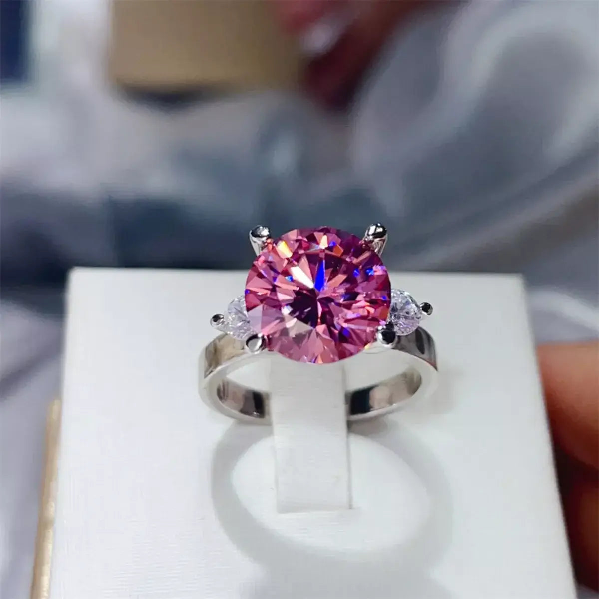 5 Carat Moissanite 925 Sterling Silver Ring - Trendsi - Flyclothing LLC
