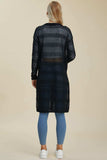 Double Take Full Size Open Front Longline Cardigan - Trendsi - Flyclothing LLC
