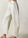 Wide Leg Jeans with Pockets - Trendsi
