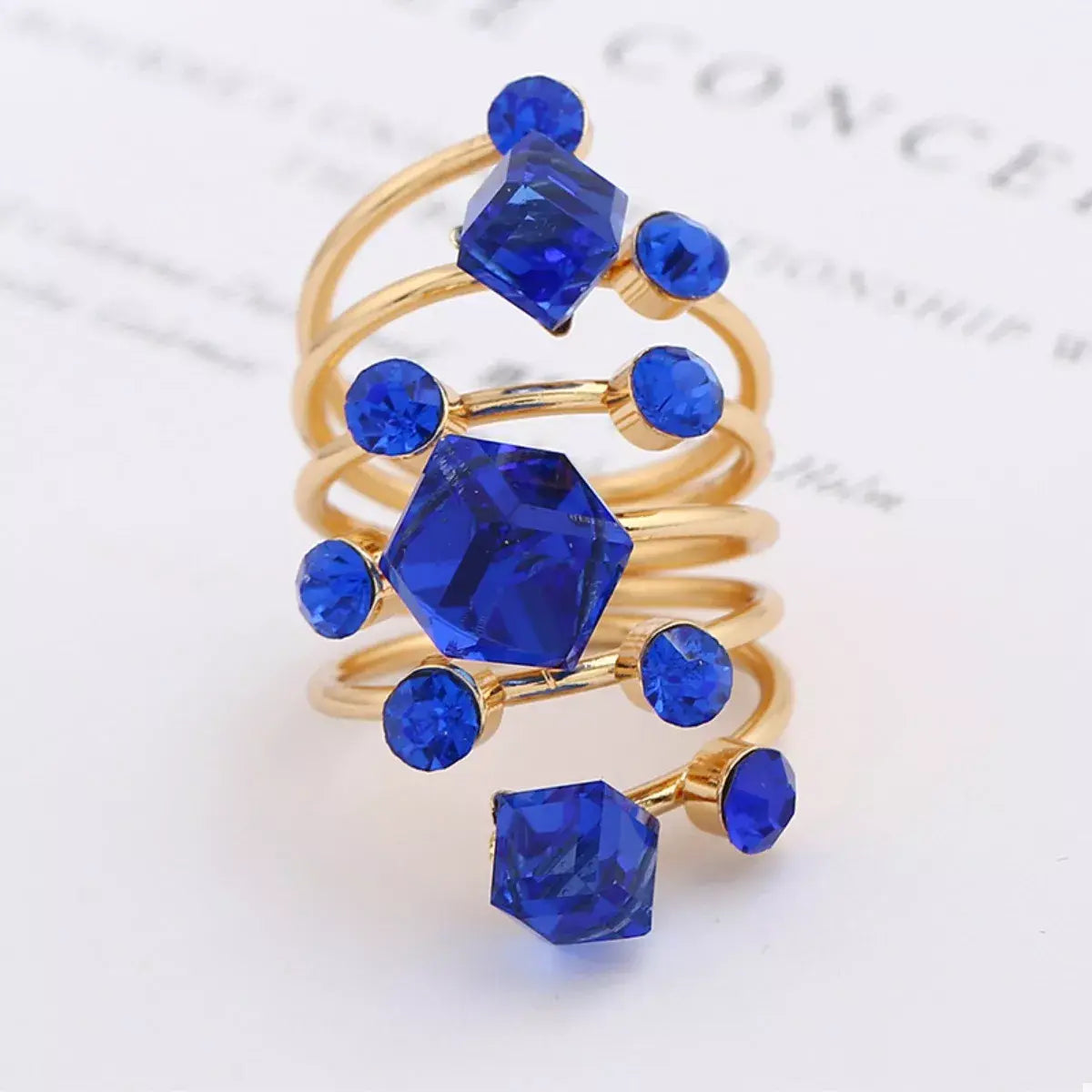 18K Gold-Plated Multi-Layered Ring - Trendsi - Flyclothing LLC