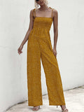 Square Neck Spaghetti Strap Jumpsuit - Trendsi - Flyclothing LLC