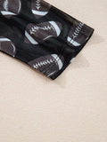 Game Day Mesh Sheer Long Sleeve Top - Trendsi - Flyclothing LLC