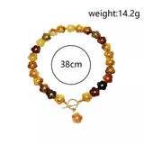 Retro Resin Flower Charm Necklace - Trendsi - Flyclothing LLC