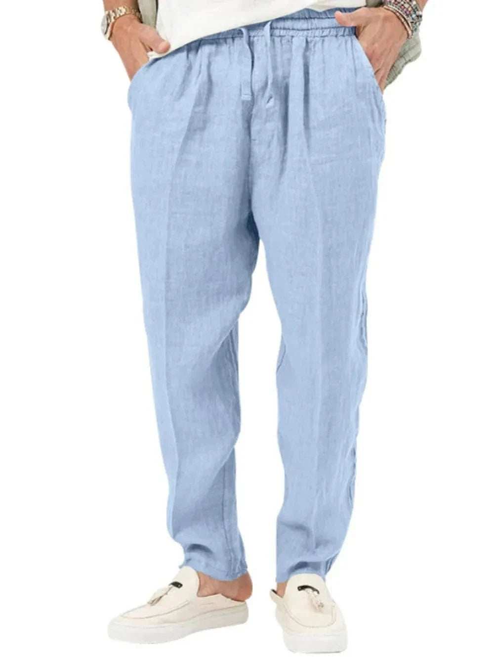 Men's Plus Size Drawstring Pants with Pockets - Trendsi - Flyclothing LLC