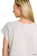 Zenana Round Neck Short Sleeve American Flag T-Shirt - Trendsi - Flyclothing LLC