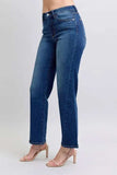 Judy Blue Full Size Side Seam Detail Straight Jeans with Pockets - Trendsi - Flyclothing LLC