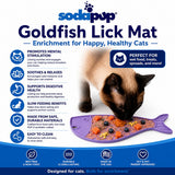 Goldfish emat - Small Enrichment Lick Mat for Cats | SodaPup - SodaPup/True Dogs, LLC - Flyclothing LLC