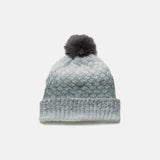 Gradient Knit Hat with Pompom - Trendsi - Flyclothing LLC