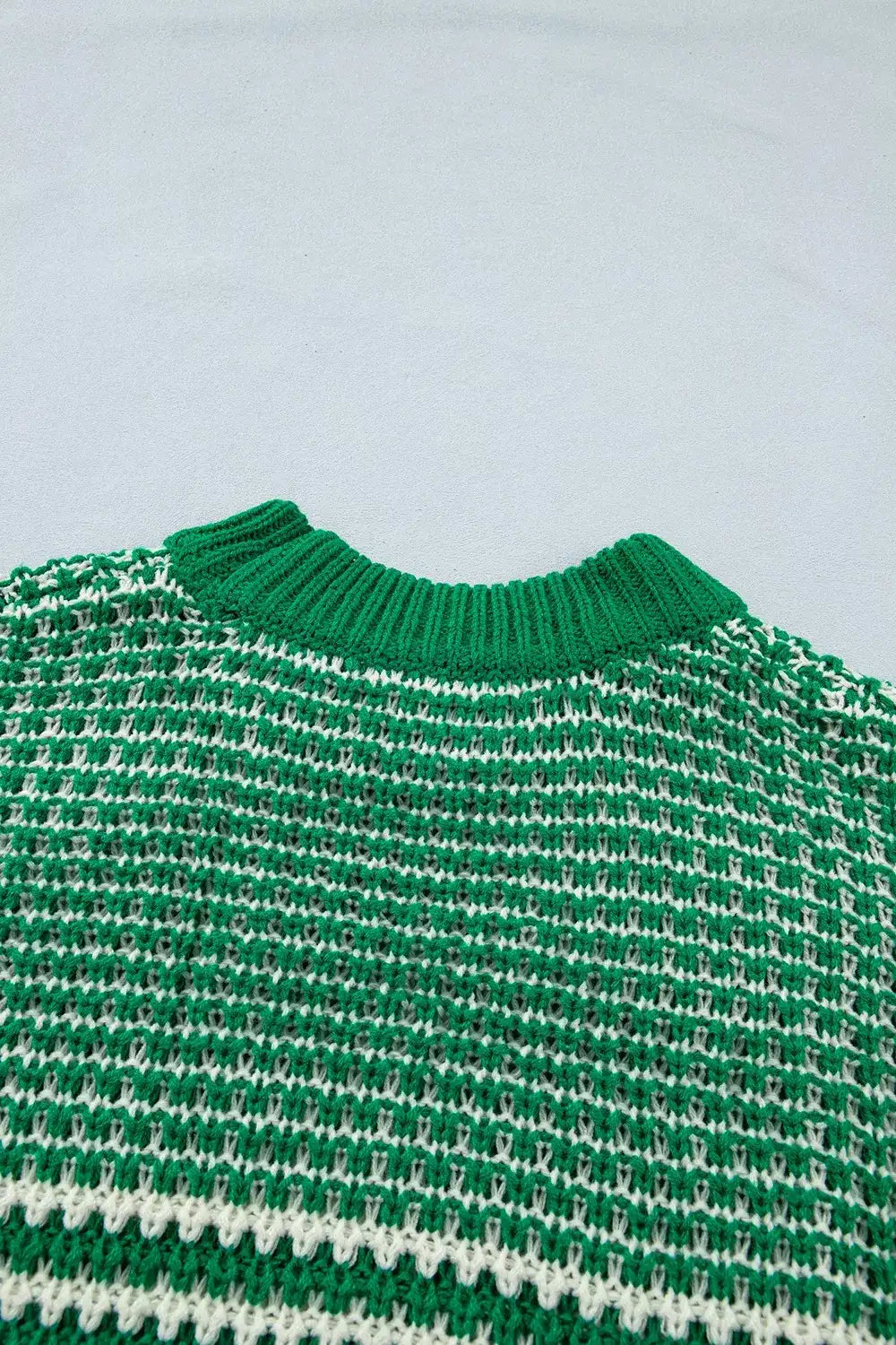 Striped Textured Knit Sweater - Trendsi - Flyclothing LLC