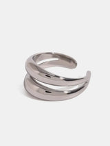 Stainless Steel Double-Layered Ring - Trendsi - Flyclothing LLC