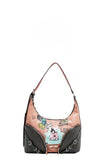 Nicole Lee USA Party King Shoulder Bag with 2 Accessory Pockets Front - Trendsi - Flyclothing LLC