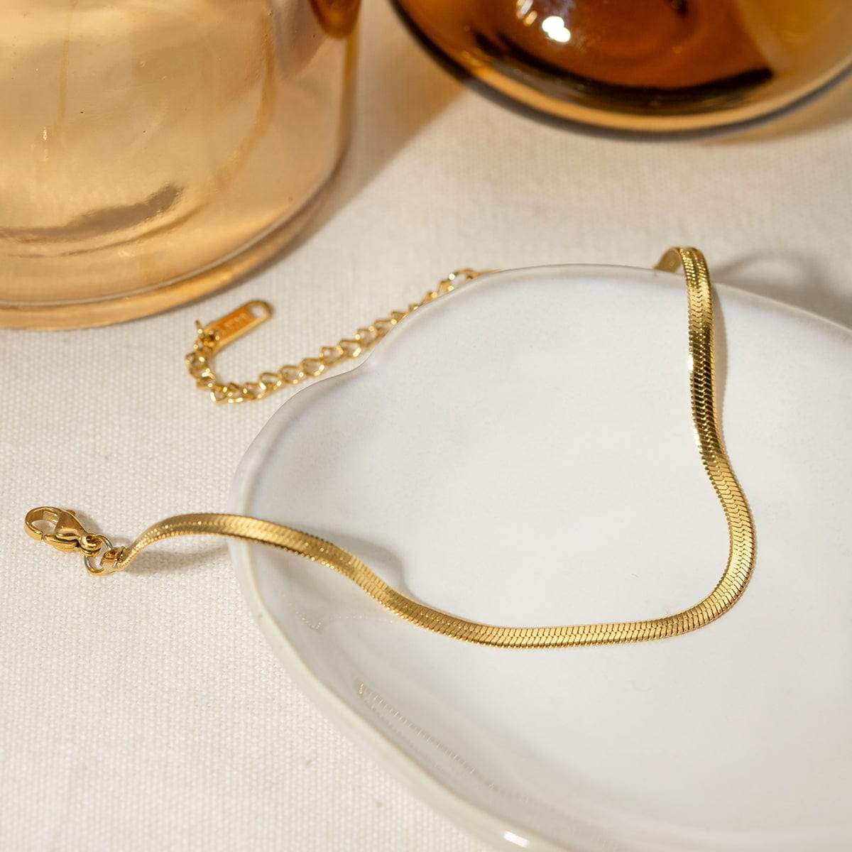 18K Gold-Plated Ankle Bracelet - Trendsi - Flyclothing LLC