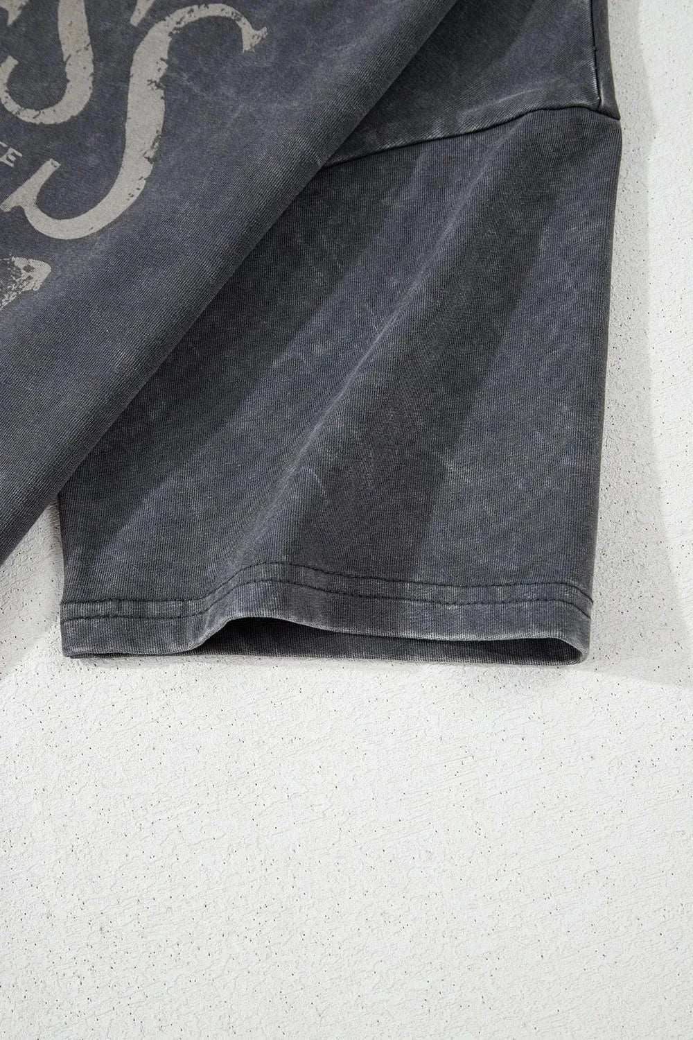 Kindness Butterflies Graphic Mineral Wash Loose Tee - Trendsi - Flyclothing LLC