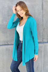 Basic Bae Full Size Open Front Long Sleeve Cardigan - ShopBasicbae - Flyclothing LLC