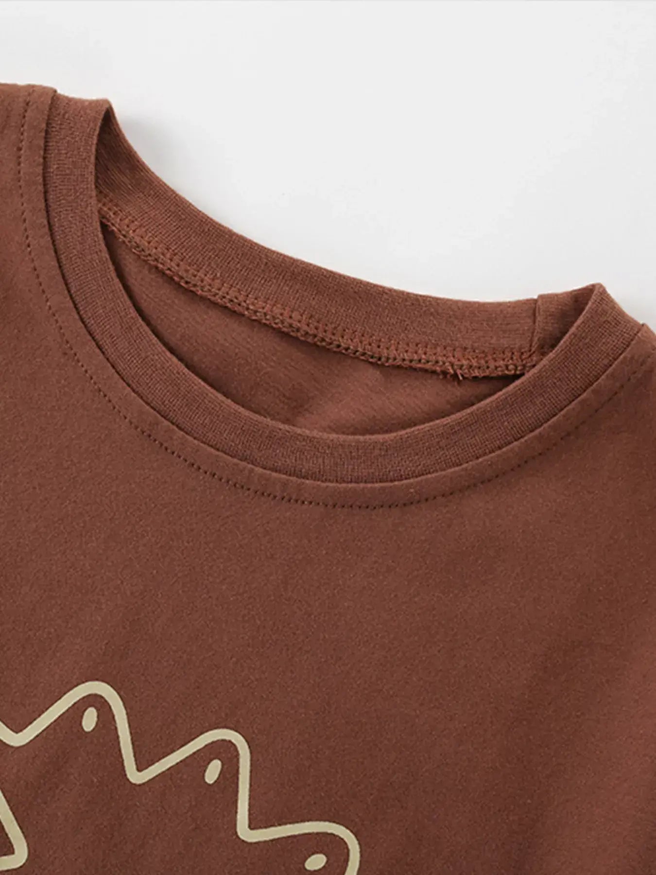 Children's Cartoon Lion Round Neck T-Shirt - Trendsi - Flyclothing LLC