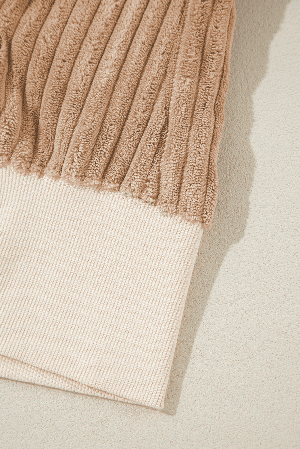 Slit Color Block Long Sleeve Sweatshirt - Trendsi - Flyclothing LLC