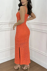 Cutout Side Slit Maxi Tank Dress - Trendsi - Flyclothing LLC