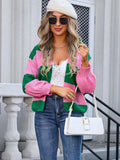 Striped Open Front Dropped Shoulder Cardigan - Trendsi - Flyclothing LLC