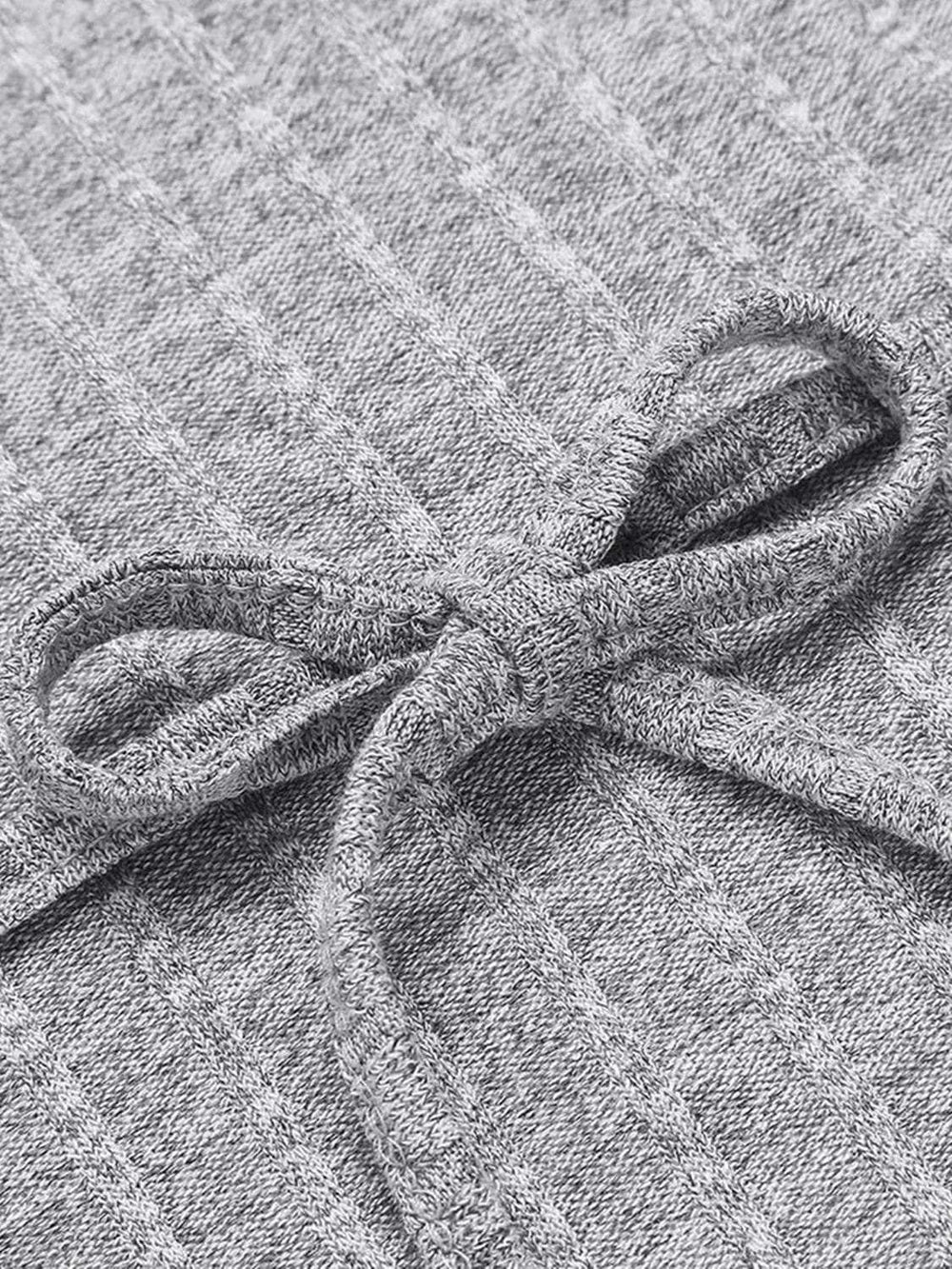 Tied Solid Lounge Nightgown with Pockets - Trendsi - Flyclothing LLC