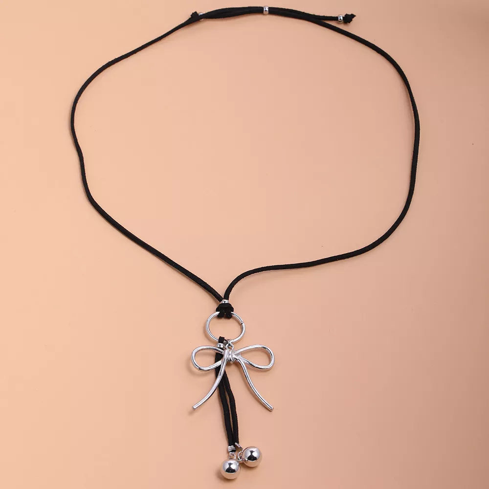 Elegant Bow Pendant Necklace - Trendsi - Flyclothing LLC