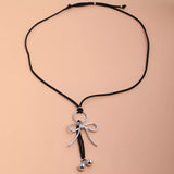 Elegant Bow Pendant Necklace - Trendsi - Flyclothing LLC