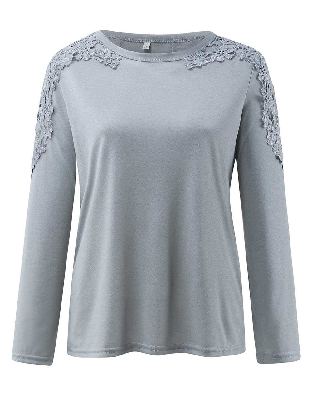 Full Size Cutout Round Neck Long Sleeve T-Shirt - Trendsi - Flyclothing LLC