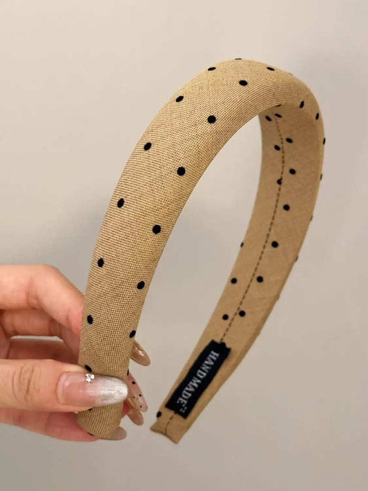 Polka Dot Polyester Wide Headband - Trendsi - Flyclothing LLC