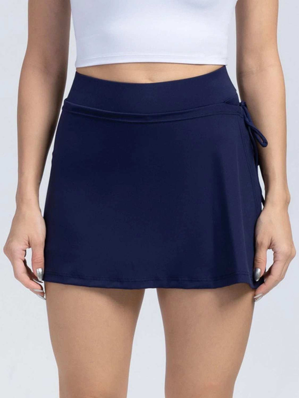 High Waist Active Skort with Pockets - Trendsi - Flyclothing LLC