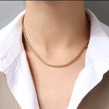 Titanium Steel Chain Necklace - Trendsi - Flyclothing LLC