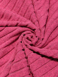 Ribbed Round Neck Raglan Sleeve Knit Top - Trendsi - Flyclothing LLC