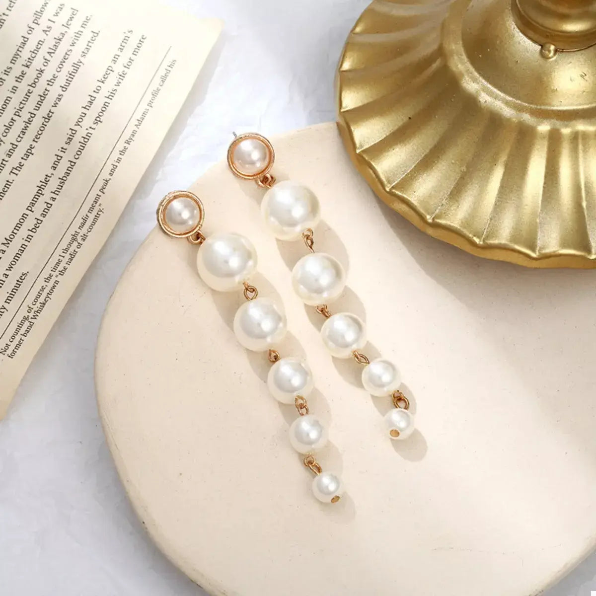 Pearl Drop Earrings - Trendsi - Flyclothing LLC