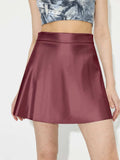 Ruched Mini Skirt with Zipper - Trendsi - Flyclothing LLC