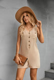 V-Neck Sleeveless Romper - Trendsi