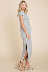 Culture Code Full Size Striped Twisted Detail Dress - Trendsi - Flyclothing LLC