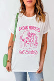Graphic Round Neck Short Sleeve T-Shirt - Trendsi - Flyclothing LLC