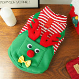 Christmas Pet Dogs Cats Coats Dress Up Costume Elk Pocket Sweatshirt Teddy Bichon Puppy Kitten Vest Xmas Warmer Pets Clothes - My Store - Flyclothing LLC