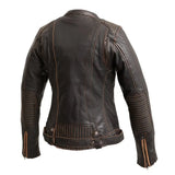 Electra - Women's Motorcycle Leather Jacket - First Manufacturing Company - Flyclothing LLC