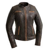 Electra - Women's Motorcycle Leather Jacket - First Manufacturing Company - Flyclothing LLC