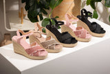 Elinor Wedge in Black - Naughty Monkey