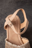 Elinor Wedge in Taupe - Naughty Monkey