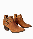 Elsa Leather Ankle Boot in Tan - Naughty Monkey - Flyclothing LLC