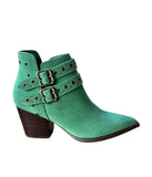 Elsa Leather Ankle Boot in Teal - Naughty Monkey - Flyclothing LLC